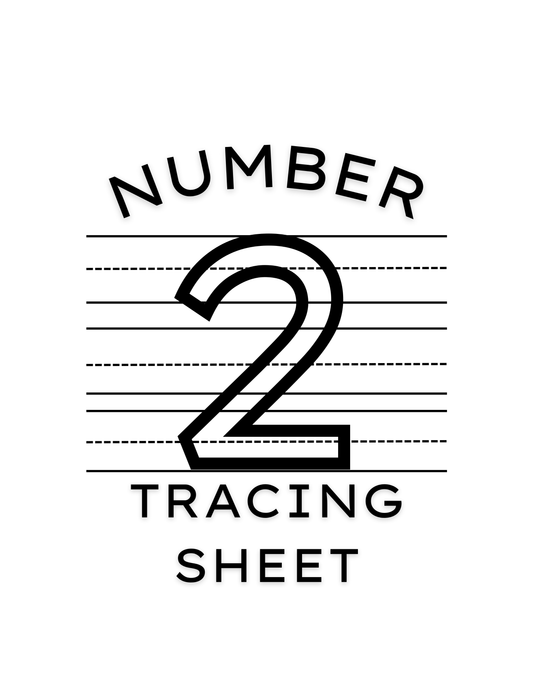 Number 2 Tracing Worksheet