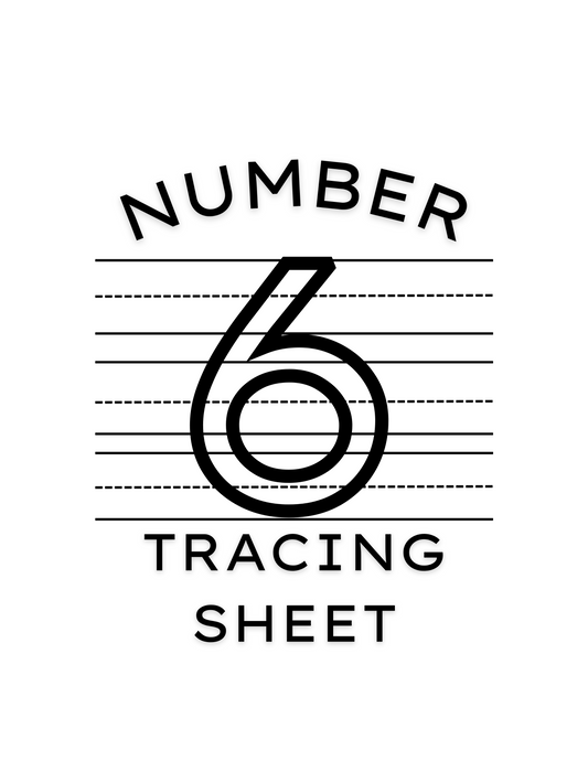 Number 6 Tracing Worksheet