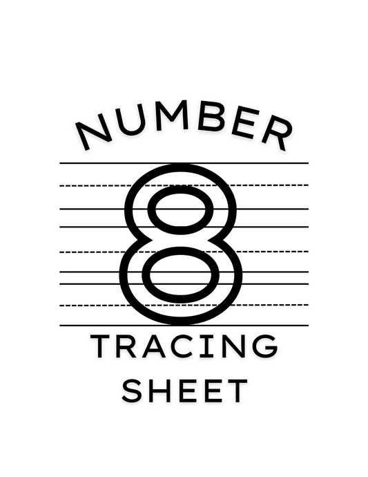 Number 8 Tracing Worksheet