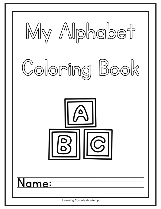 Alphabet Coloring Activity Workbook