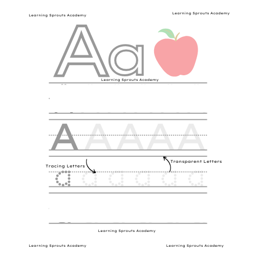 Letter A Tracing Worksheet