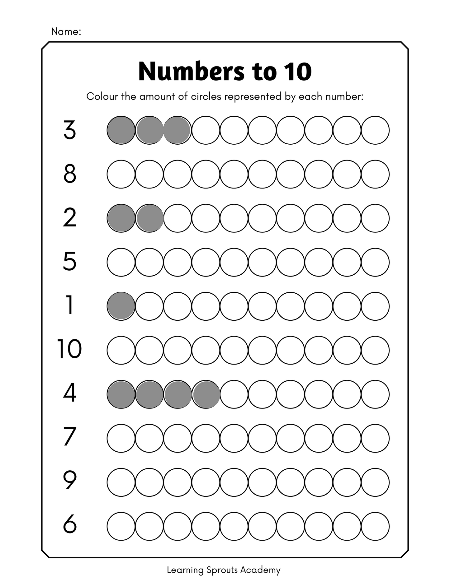 Count and Color to 10