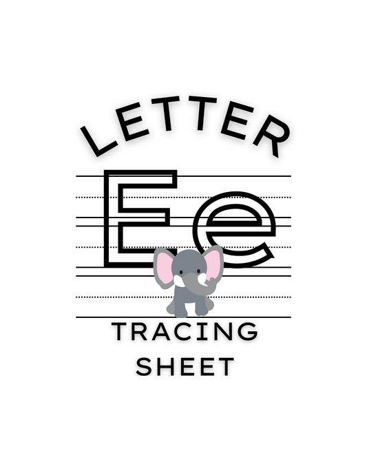 Letter E Tracing Worksheet