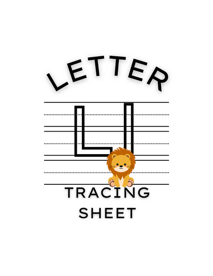 Letter L Tracing Worksheet