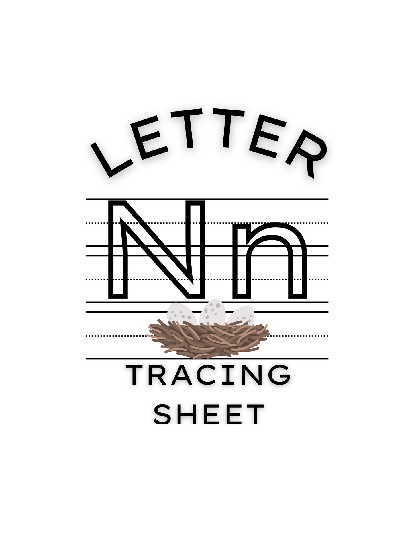 Letter N Tracing Worksheet