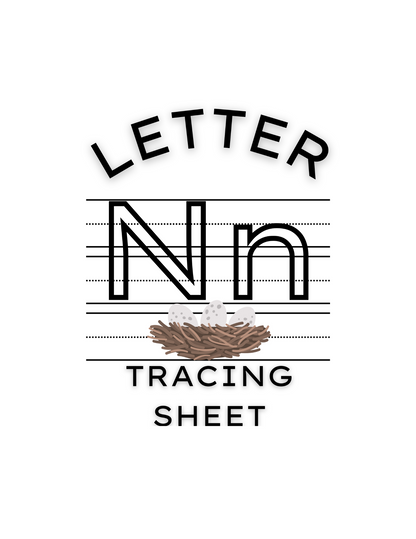 Letter N Tracing Worksheet