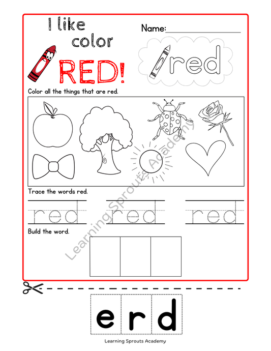 I like Colors Worksheets