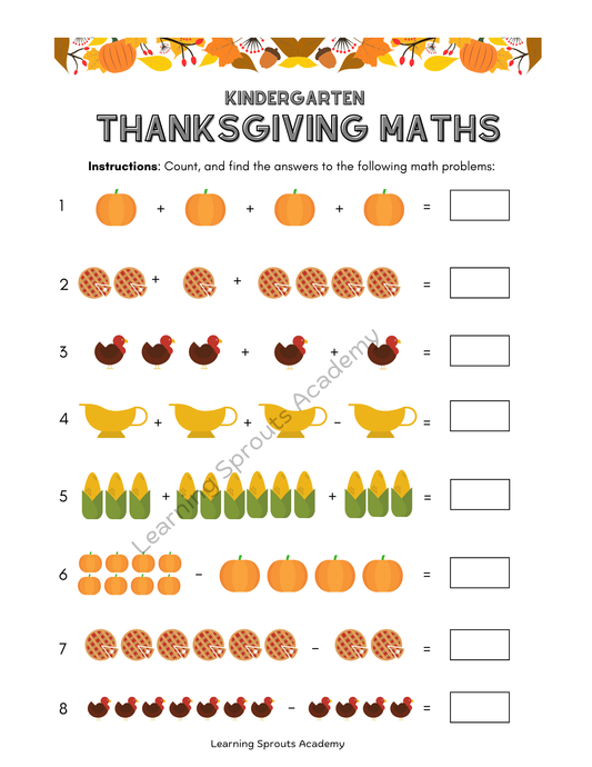 Giving Thanks for Math !