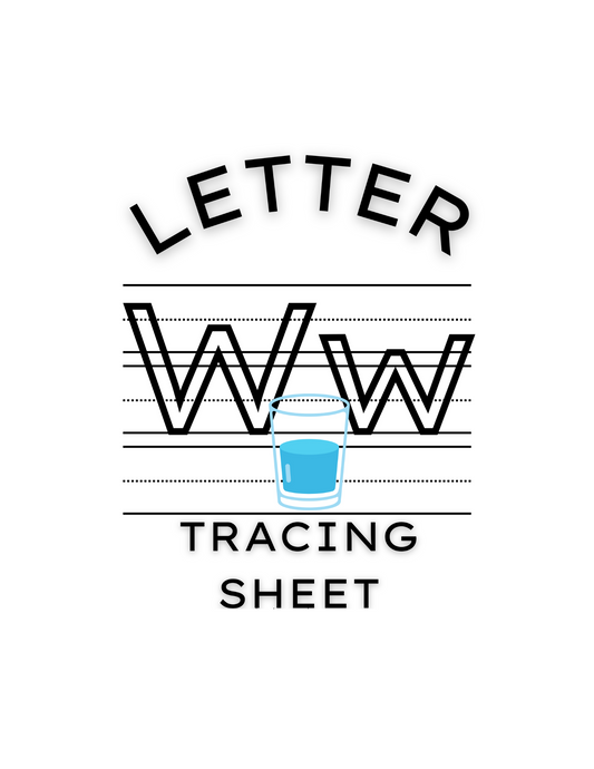 Letter W Tracing Worksheet