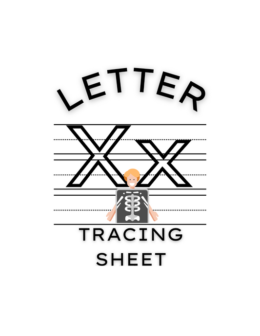 Letter X Tracing Worksheet